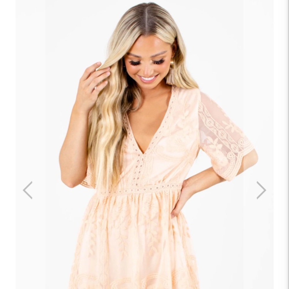 Ella Bella Boutique Off White Dress NWT